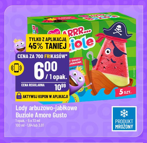 Lody wodne arbuzowo-jabłkowe Amore gus* promocja