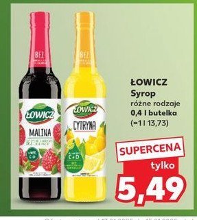 Syrop cytrynowy Łowicz promocja