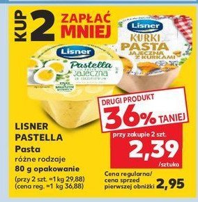 Pasta jajeczna z kurkami Lisner smak sezonu promocja