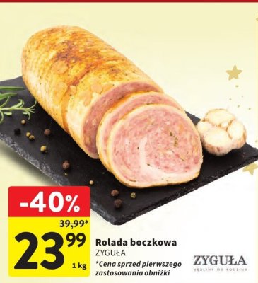 Rolada boczkowa ZYGUŁA promocja w Intermarche