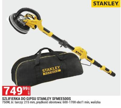 Szlifierka do gipsu STANLEY SFMEE500S promocja w Merkury Market