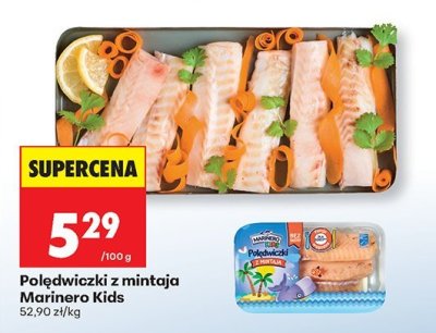 Polędwiczki z mintaja Marinero Kids promocja w Biedronka