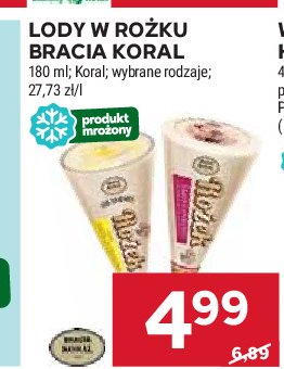 Rożem o smaku tarty cytrynowej Bracia koral lody jak dawniej promocja w Stokrotka