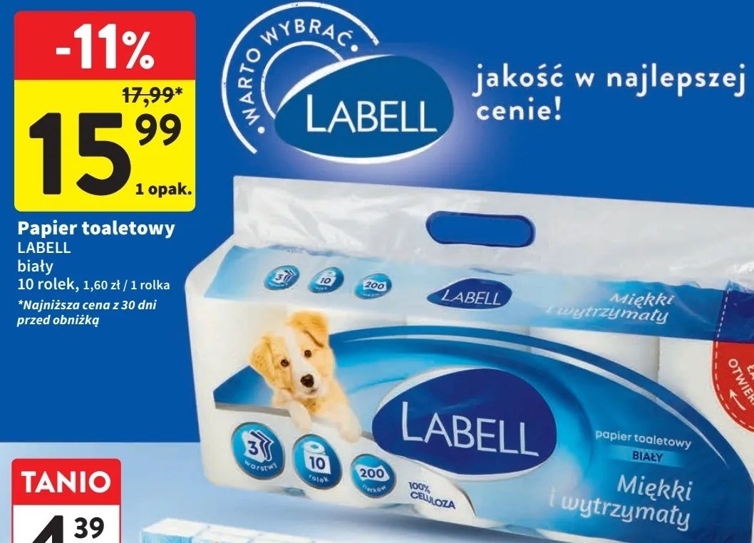 Papier toaletowy Labell promocja
