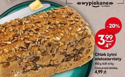 Chleb żytni wieloziarnisty promocja w Żabka