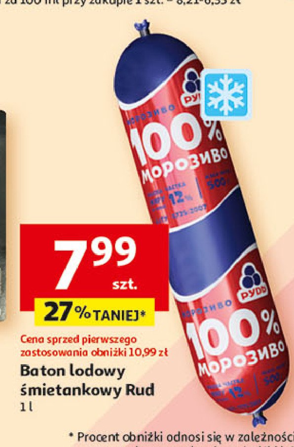 Baton lodowy 艣mietankowy Rud promocja