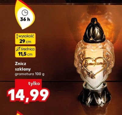 Znicz szklany Kaufland promocja