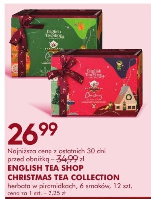 Herbata ENGLISH TEA SHOP CHRISTMAS TEA COLLECTION w piramidkach 6 smaków 12 szt. promocja w Super-Pharm