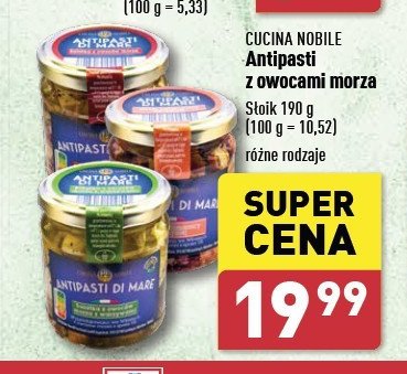 Antipasti z owocami morza i warzyw Cucina nobile promocja