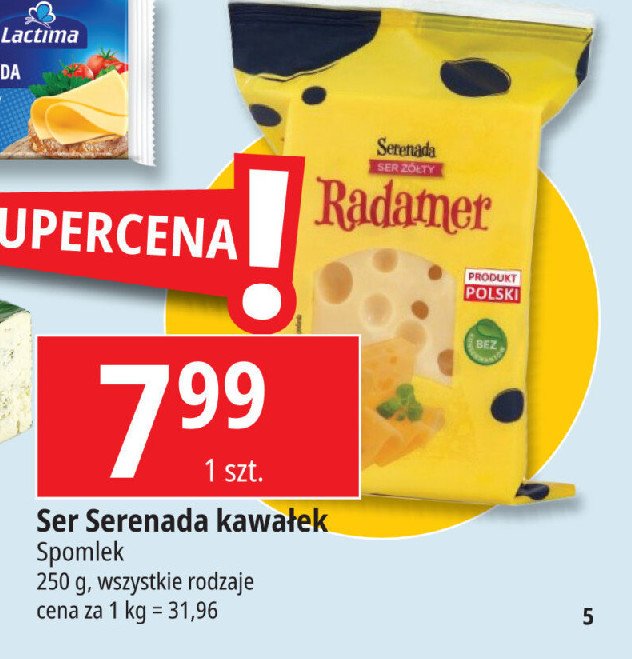 Ser żółty Serenada radamer promocja w Leclerc