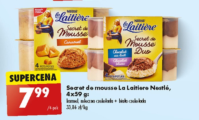 Mus chocolat au lait Nestle la laitiere promocja