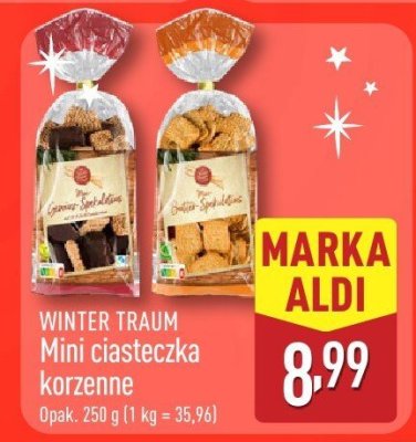 Mini ciasteczka korzenne WINTER TRAUM promocja w Aldi