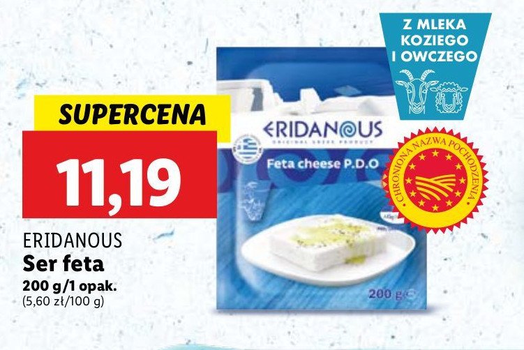 Ser feta Eridanous (Lidl) promocja