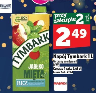Napój Tymbark 1L promocja w TOPAZ