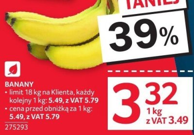 Banany promocja w Selgros