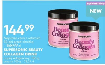 Supersonic Beauty Collagen Drink napój kolagenowy promocja w Super-Pharm