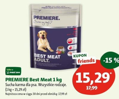 Karma sucha PREMIERE Best Meat 1 kg promocja w MAXI ZOO