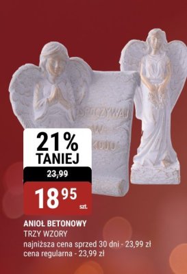 Anioł betonowy trzy wzory promocja w bi1