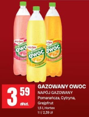 Napój gazowany owoc Pomarańcza, Cytryna, Grejpfrut promocja w Chorten