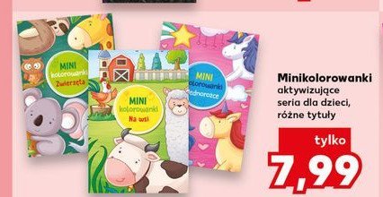 Minikolorowanka jednorożce promocja w Kaufland
