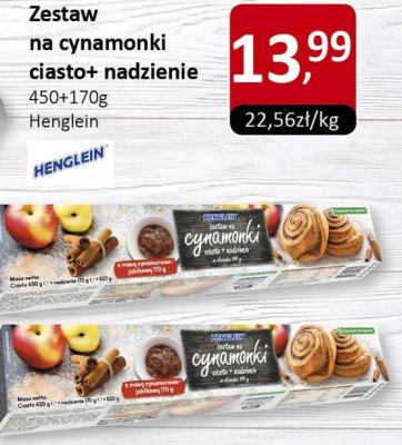 Zestaw na cynamonki ciasto + nadzienie Henglein promocja w Market Point