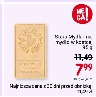 Mydło marsylskie Stara mydlarnia sandalwood promocja