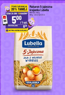 Makaron 5-jajeczna krajanka Lubella promocja w POLOmarket