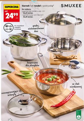 Garnek lub rondel z pokrywką o poj. 2,5 l lub 3,5 l promocja w Biedronka