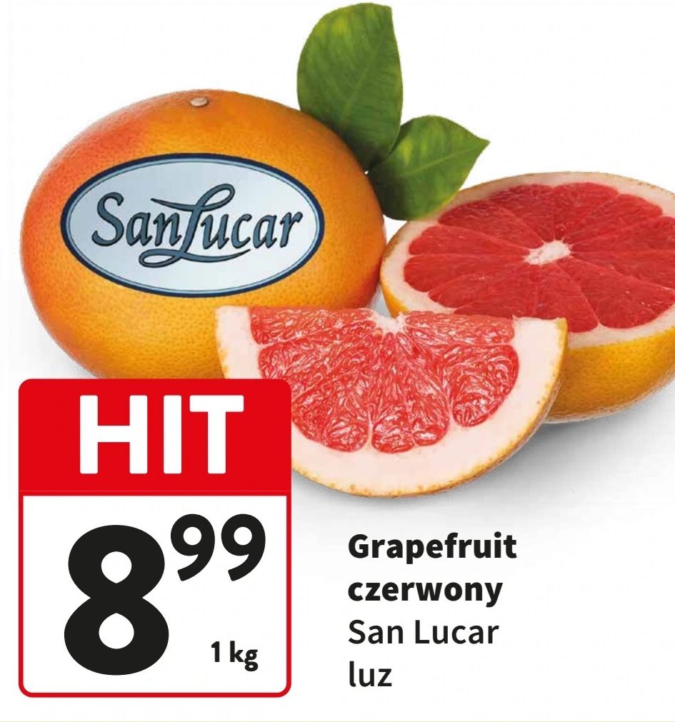 Grejpfruty czerwone Sanlucar promocja w Intermarche