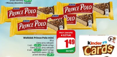 Wafelek Prince Polo mini Classic promocja w Dino