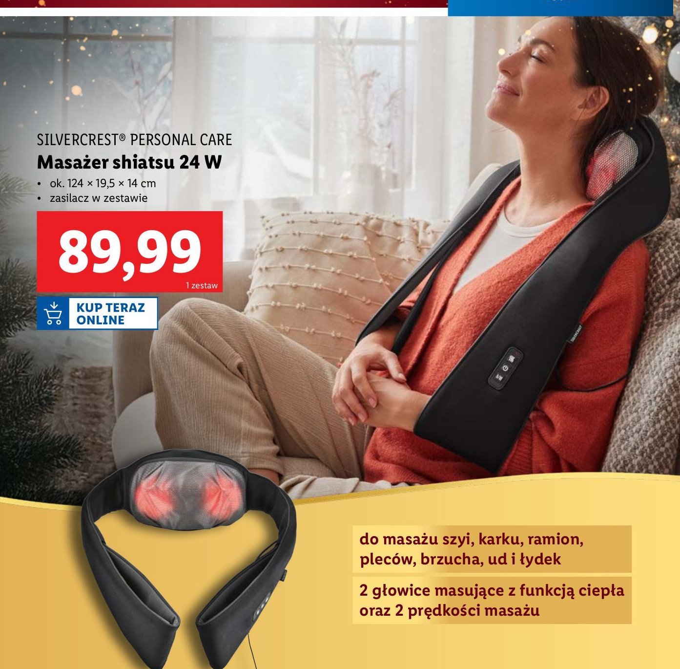 Masażer shiatsu 24 w Silvercrest promocja