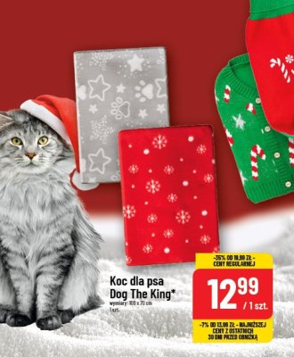 Koc dla psa Dog The King wymiary: 100 x 70 cm promocja w POLOmarket