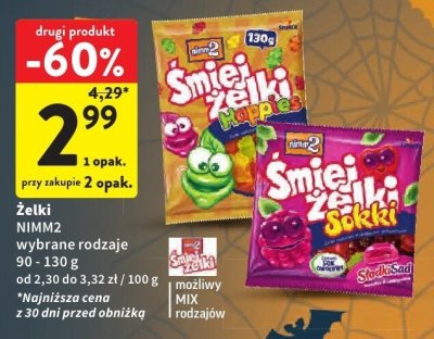 Żelki Nimm2 promocja w Intermarche