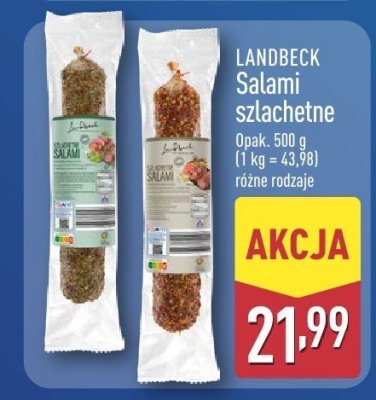 Salami szlachetne różne rodzaje promocja w Aldi