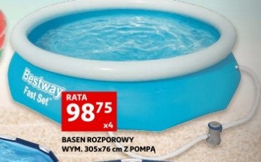 Basen stelażowy 305 x 76 cm z pompką Bestway promocja
