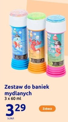 Zestaw do baniek mydlanych Action promocja