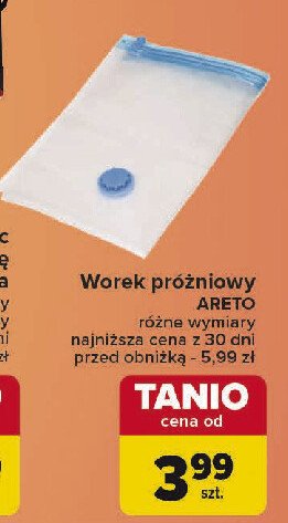 Worek próżniowy 80 x 60 cm Areto promocja w Carrefour