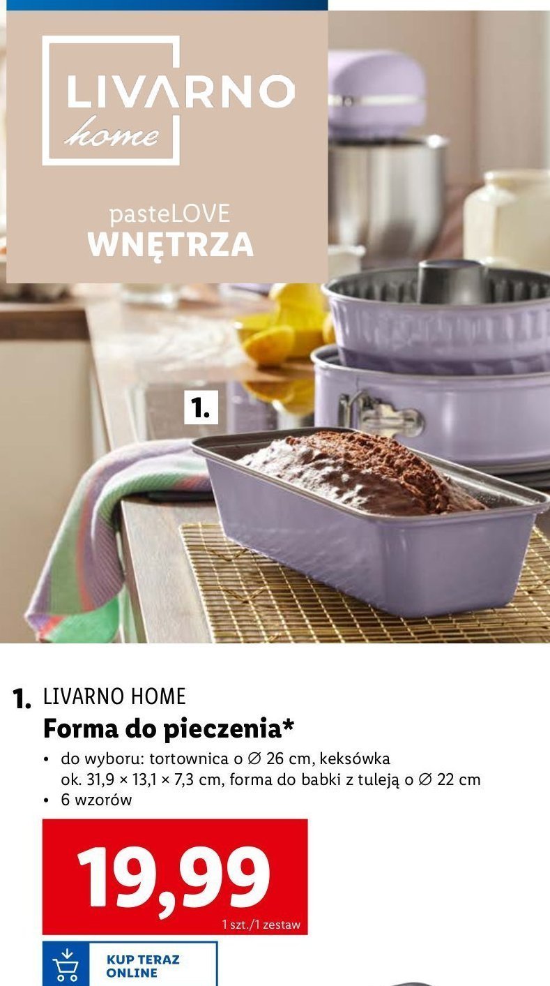 Forma do babki 22 cm LIVARNO HOME promocja