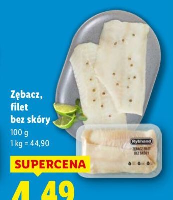 Filet zębacz bez skóry 100 g promocja w Lidl
