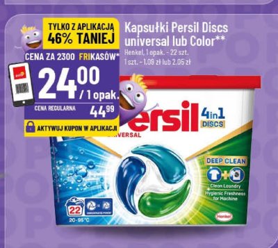 Kapsułki Persil Discs universal lub Color promocja w POLOmarket