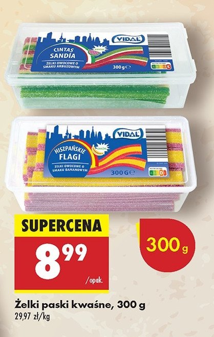 Żelki arbuzowe Vidal promocja w Biedronka