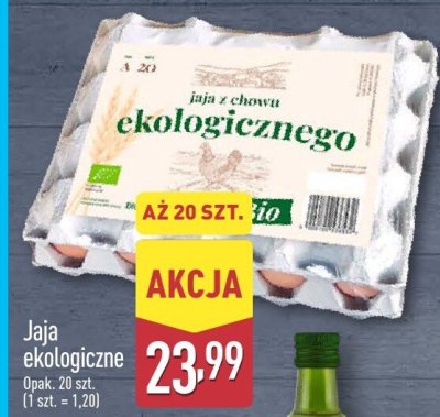 Jaja ekologiczne z chowu ekologicznego promocja w Aldi