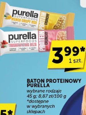 Baton proteinowy Purella wybrane rodzaje 45 g promocja w ABC
