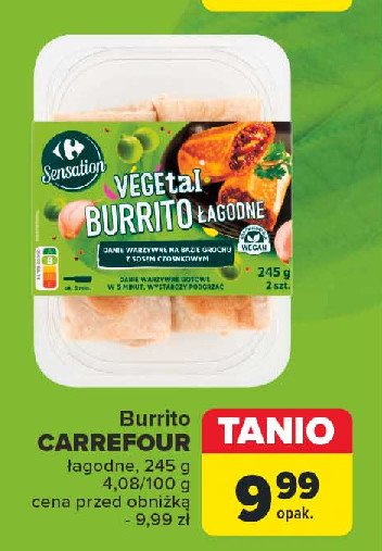 Burrito łagodne Carrefour sensation promocja