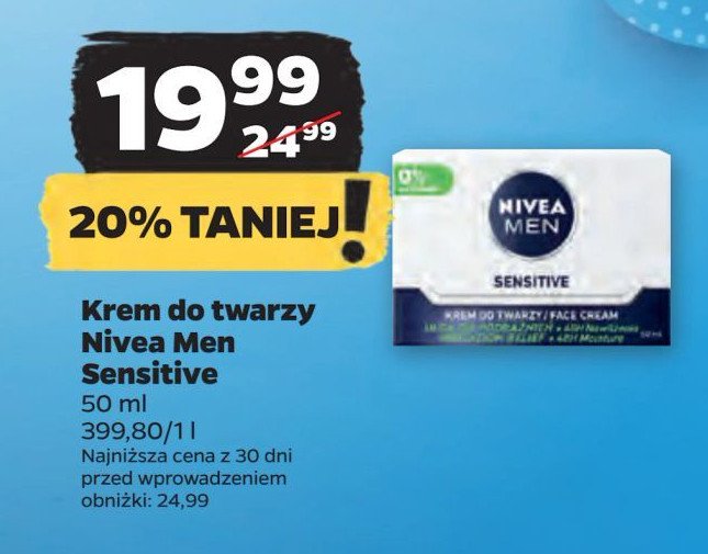 Krem ulga od podrażnień Nivea men sensitive promocja