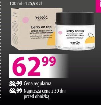 Krem Berry on top repairing night cream Resibo promocja w Hebe