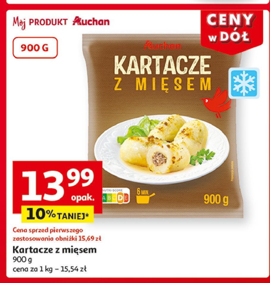 Kartacze z mięsem Auchan różnorodne (logo czerwone) promocja w Auchan