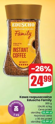 Kawa rozpuszczalna Eduscho Family promocja w Dino