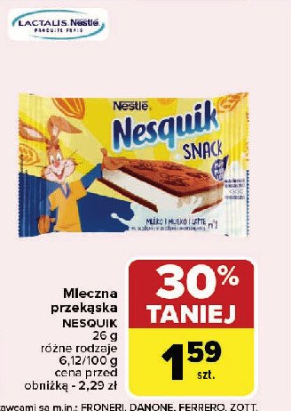 Mleczna kanapka kakao NESQUIK SNACK promocja