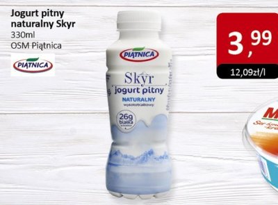 Jogurt pitny naturalny Skyr 330ml promocja w Market Point